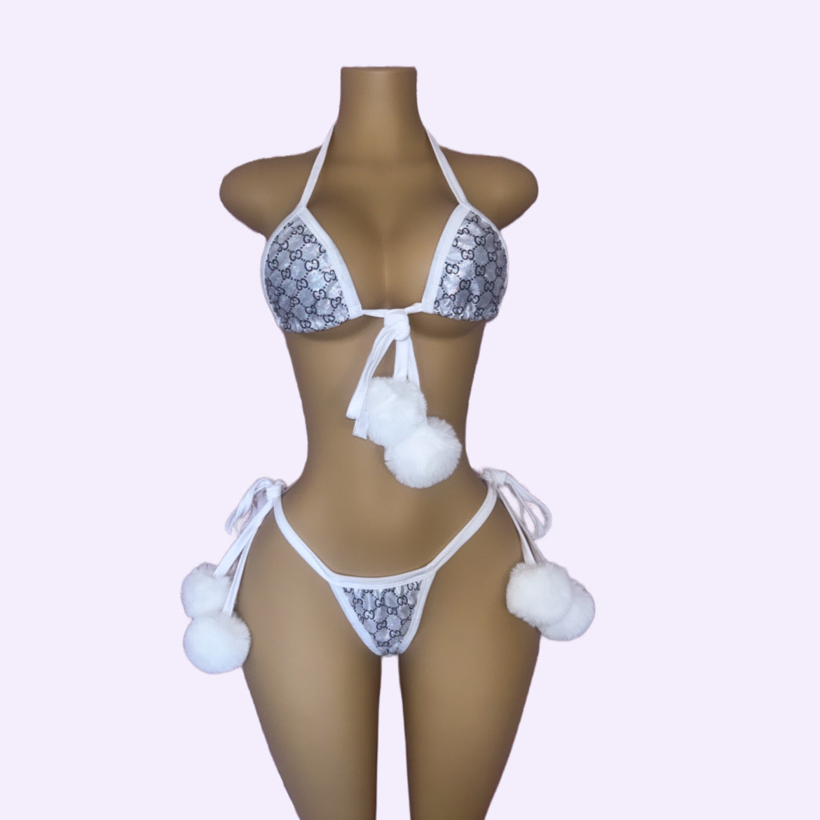 Pom Pom G String Set